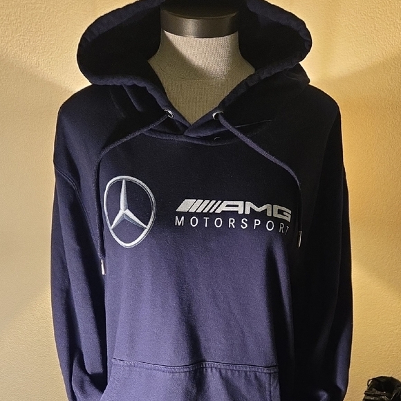 Three In Other - Mercedes AMG Motorsports XL Men's Navy Hoodie